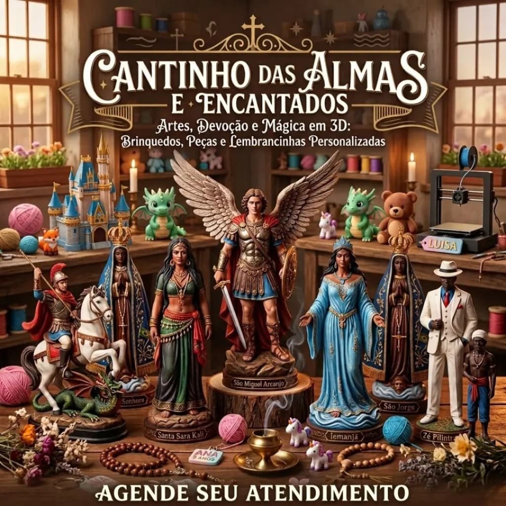 Cantinho das Almas e Encantados 3D — Artes, devoção e magia em 3D