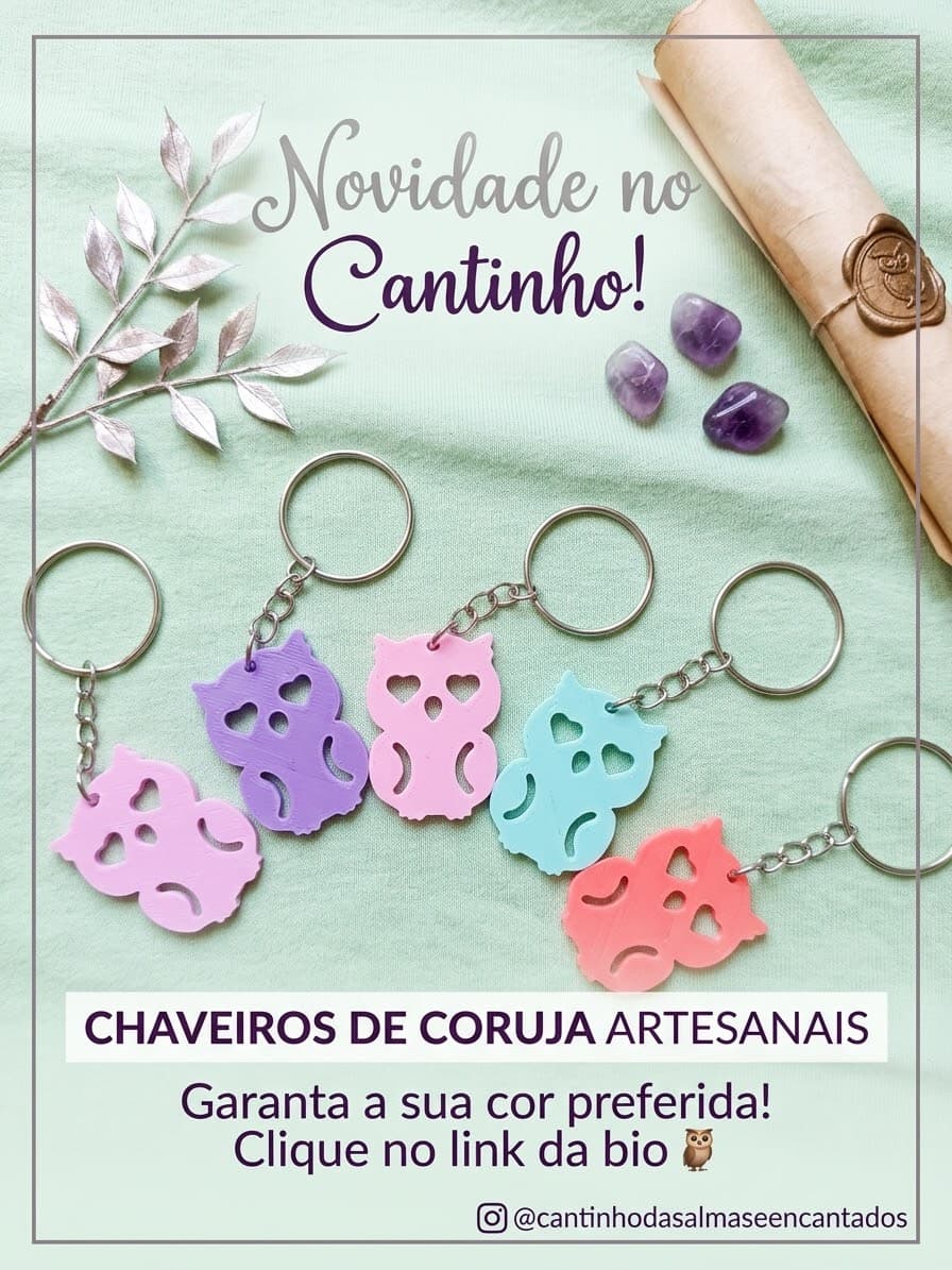 Chaveiros de coruja