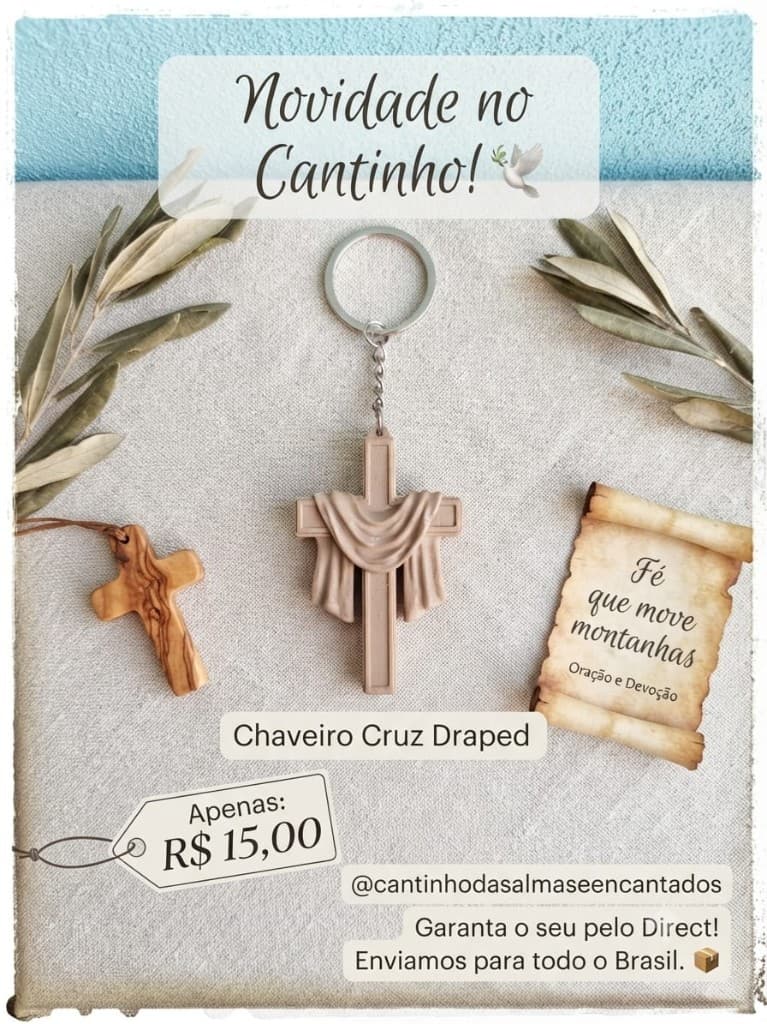 Chaveiro Cruz Draped